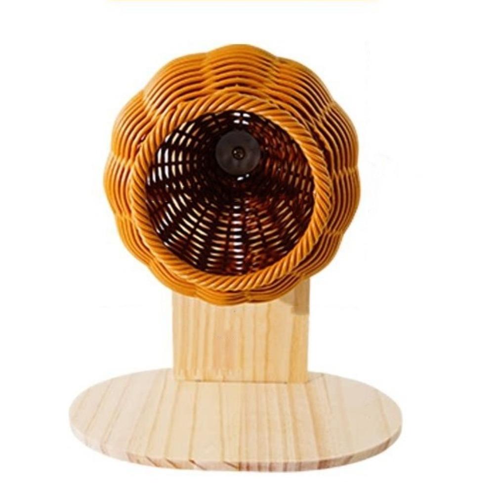 Breathable Woven Bird Nest Imitation Rattan Weave Desktop Bird Nest Cool Bird Breeding Nest  Parrot коричневый