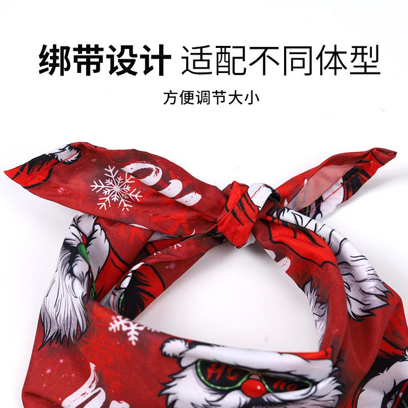 Festival Printed Pet Triangular Bandana Dog Cat Saliva Bib