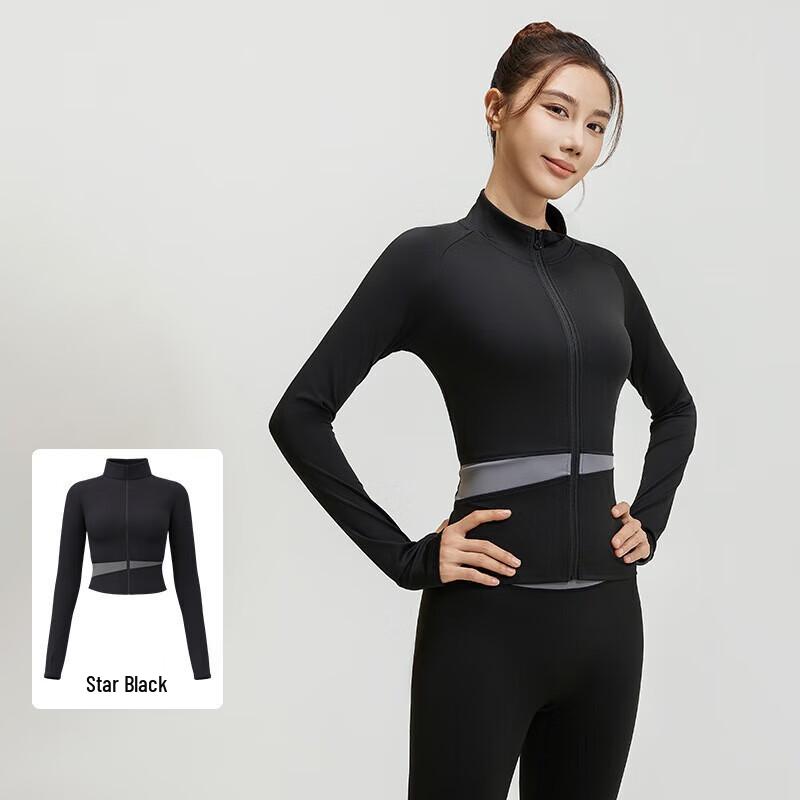Yimai High-Collar Nude-Feel Yoga Jacket S-XXL