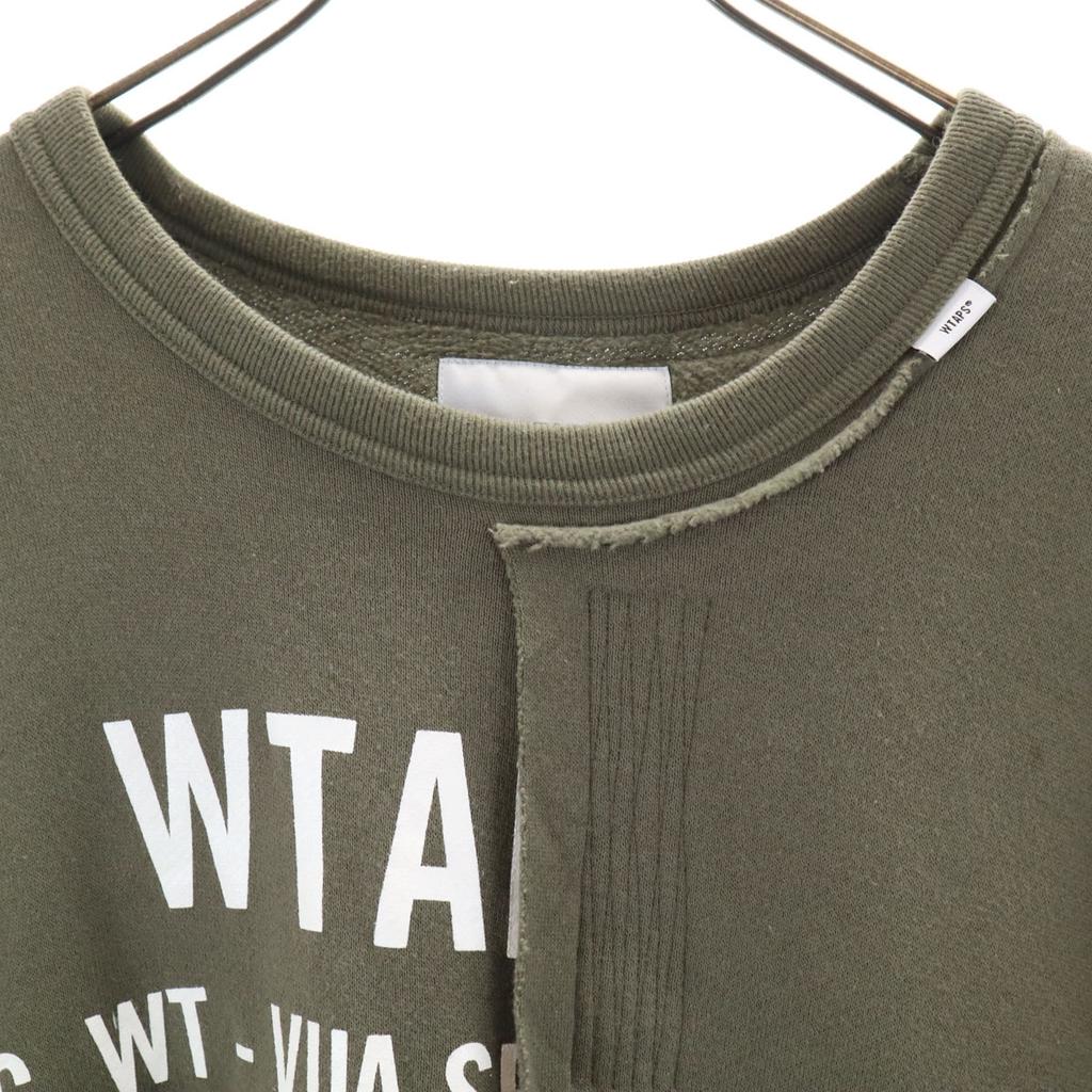 WTAPS made in Japan Long sleeve sweat trainer Fleece lining asymmetrical Men's Used