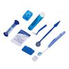 Orthodontic Dental Clean Brush Kit with 2-Minute Timer Dental Mirror 8-Piece Manual Plastic Oral Hygiene Cleaning Tools