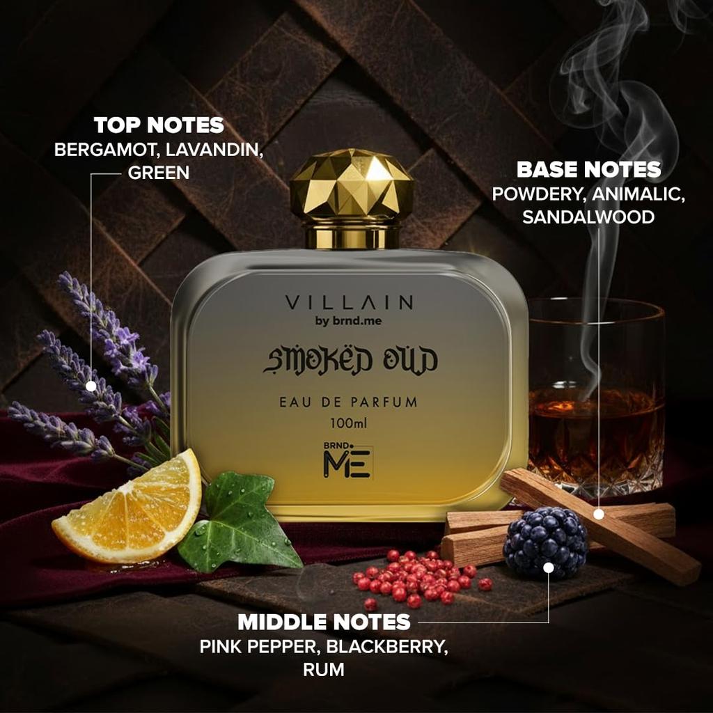 Smoked Oud Luxury Perfume for Men Long Lasting Eau De Parfum 100 ml
