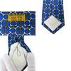 Used HERMES Tie Toyota Limited Edition Silk Blue Gold Business