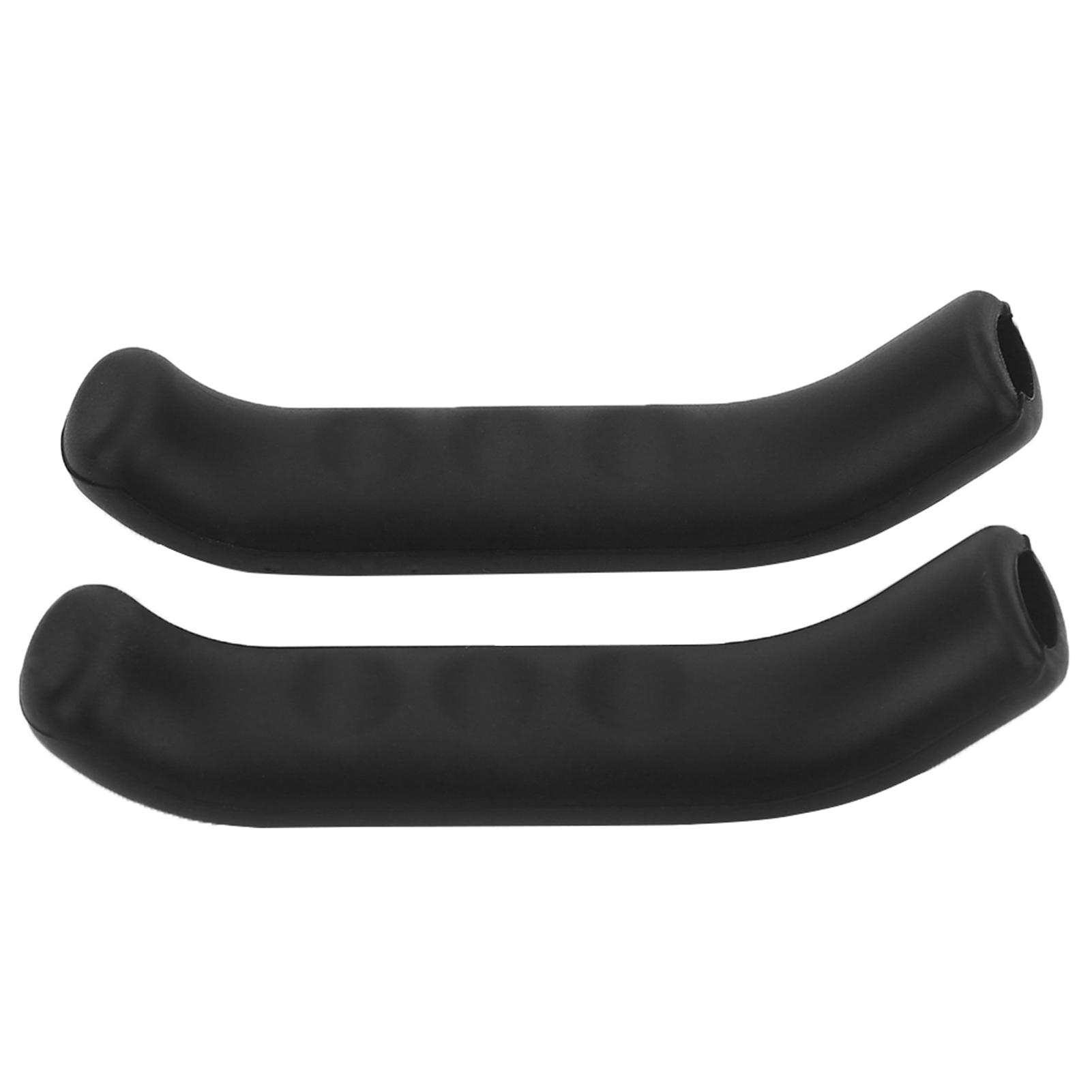 5 Kleuren Fietsremhendelhoes Siliconen Handvatten Antislip Waterdichte Beschermer (Zwart)