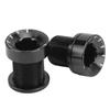 2Pcs Bike Crank Screw Spline Centre Shaft Aluminium Alloy High Strength Anticorrosion Sturdy   Bike Crank Cover