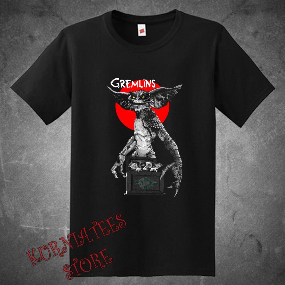 Gremlins Retro TV Movie Show Men s Black T-Shirt Tee Top Unisex 3XL