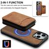 LC.IMEEKE L6 For iPhone 16 Pro Max Magnetic Case Detachable Zipper Wallet Leather Coated PC + TPU Phone Cover