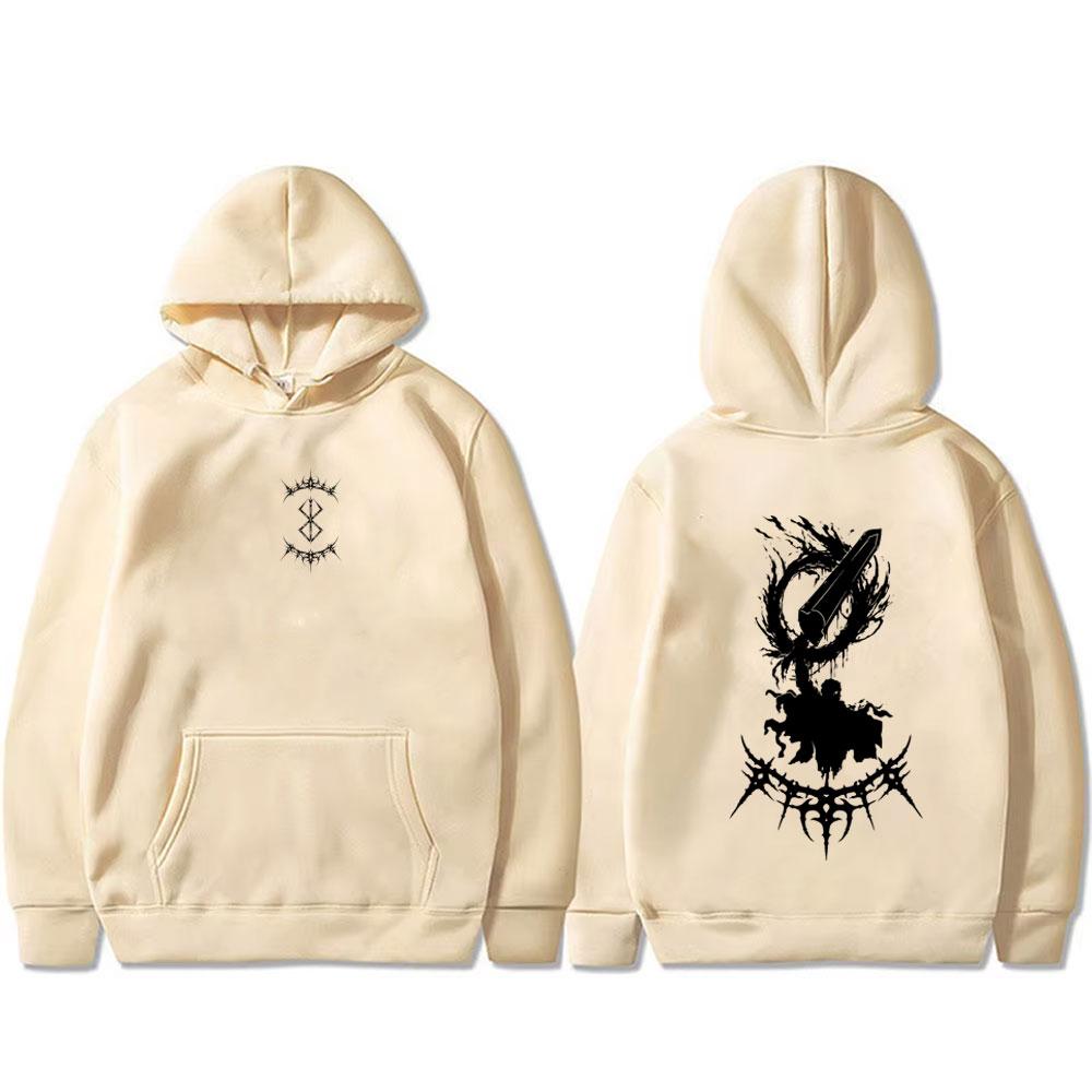 Anime Berserk Guts Hoodie Harajuku Manga Skull Knight Gatsu Griffith Zodd Sweatshirt Men Women Fashion Tops