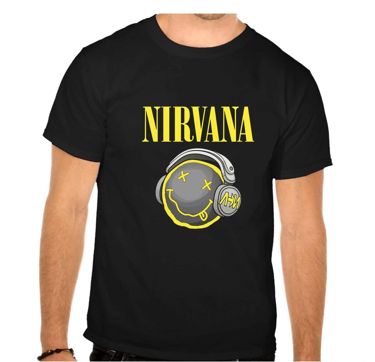 

NIRVANA Rock Band Rock Music Legends Black T-SHIRT -954- 3XL