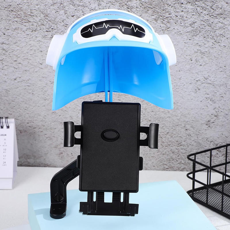 Universal Phone Holder Motorcycle Mobile Phone Holder Cute Small Helmet Shape Phone Stand Motorcycle Handle Gravity Mount