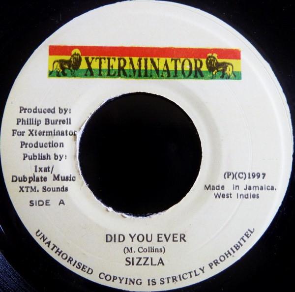 

7inch Record SIZZLA - Did You Ever NONE XTerminator 1997 Jamaica Reggae, Ska & Dub Used