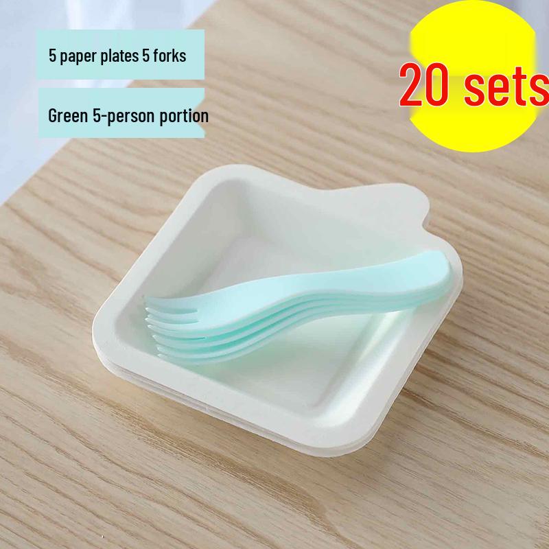 Disposable Plastic Cutlery Set: Birthday Cake Knife & Fork, 4-in-1 Bulk for Parties & Picnics