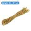 Uxcell Twisted Cord Trim 5 Yard 3mm 3-Ply Twine Braided Rope Shiny Thread String for Craft Gift Bag Curtain Christmas Decor