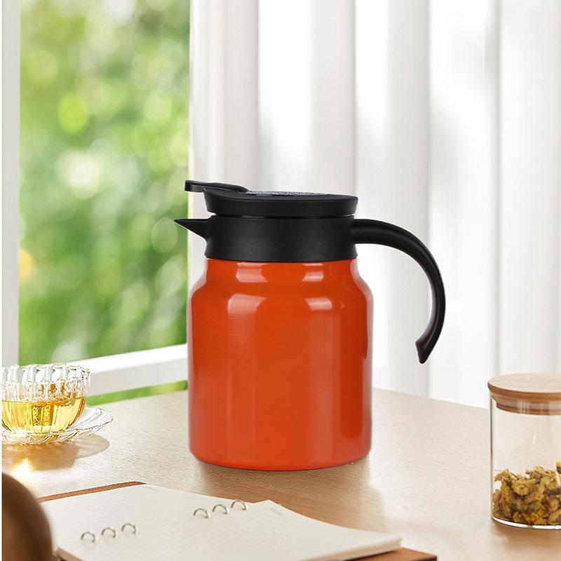 800/1000ml 316 Stainless Steel Insulated Teapot, Leakproof Tea Infuser Pitcher for Home & Office