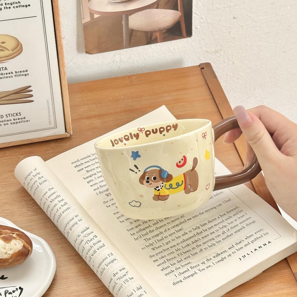 Cute Dachshund Dog Mug Office Home Breakfast Cup Couple Gift Creative High Value Ceramic Water Cup
