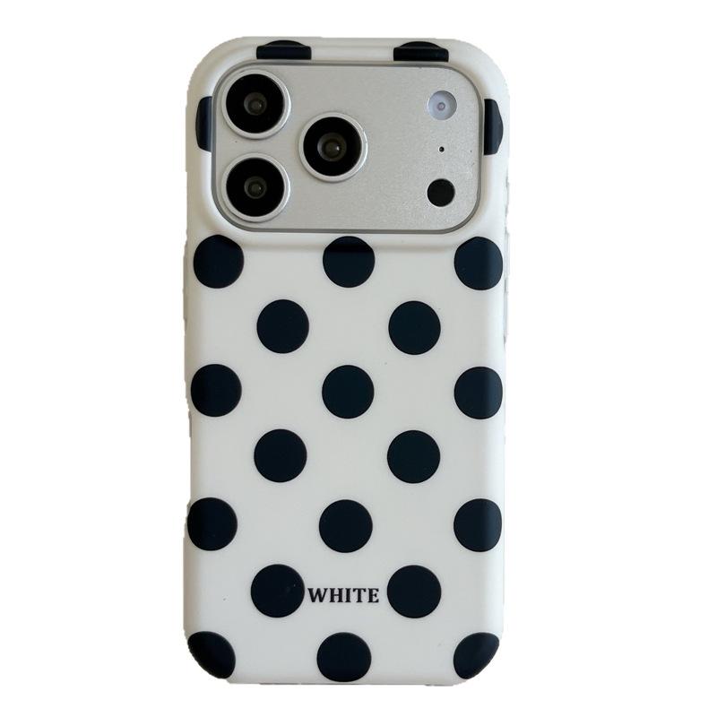 Polyamine Polka Dot iPhone 17 Pro Max Protective Case - Drop-proof, Stylish, and Compatible with 16/17 Pro Models.