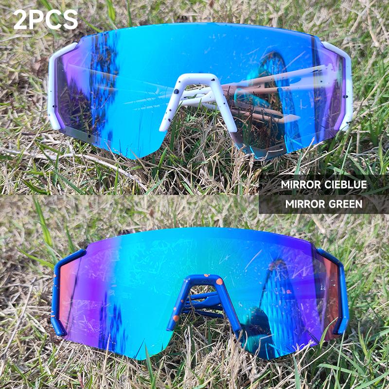 1PCS 2PCS Kids Sunglasses UV400 Protection for Boys Girls 6-12 Years Old Outdoor Riding Glasses Mirror Lens