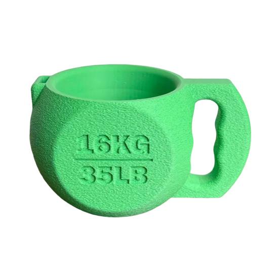 

Kettlebell Shape Ice Cream Pint Holder with Spoon Slot Funny Non-slip Ice Cream Holder for 16oz Cans Novelty Gift for Fitness Lovers Ice Cream A зелёный