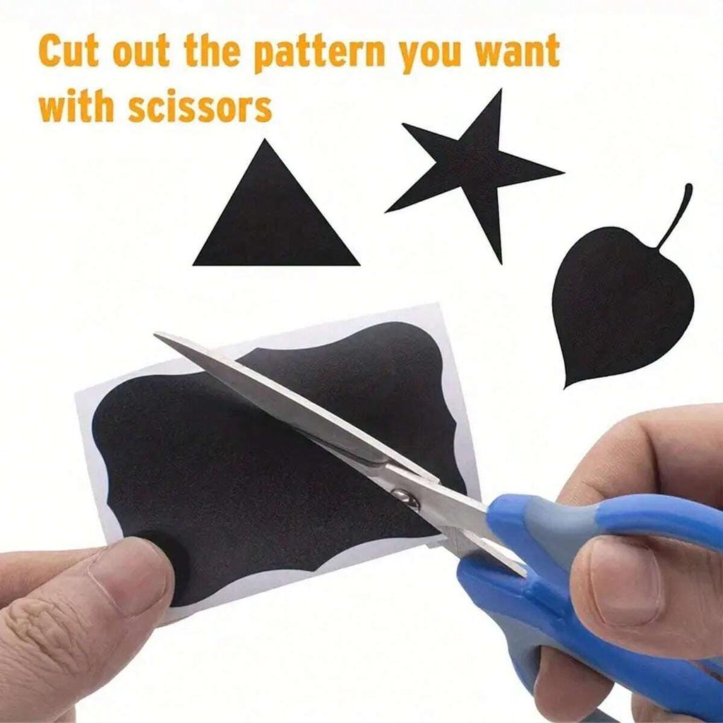 120Pcs/Roll Removable Blackboard Stickers With Erasable Pen Waterproof Chalkboard Labels Home Kitchen Spice Jars Bottles Tags