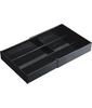 Yamazaki Tower Extendable & Sliding Desk Tray, Black, Approx. W25 X D24.6-45 X H5.7cm, Drawer Storage Case, Model 3442