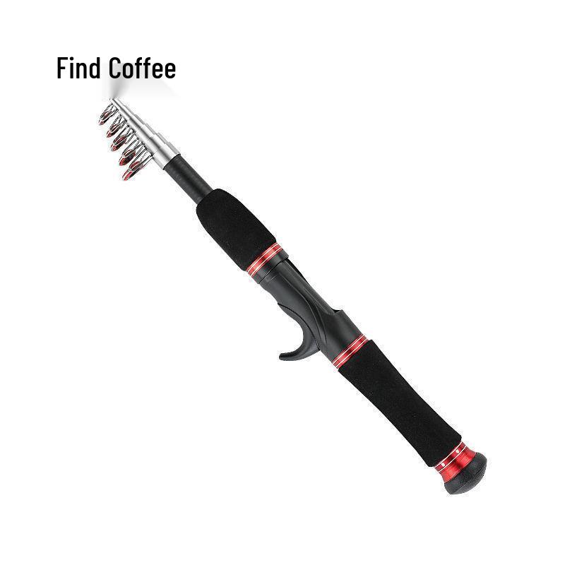 Compact Telescopic Mini Lure Set: Ultra-Short Baitcasting Reel & Small Retractable Ice Fishing Rod