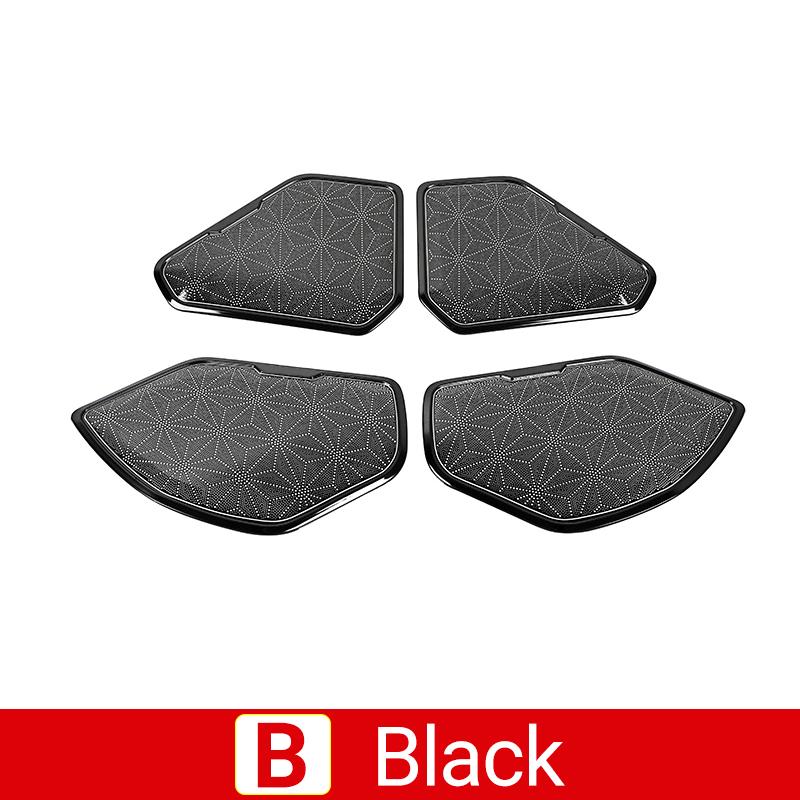 

Для Toyota RAV4 XA50 2019-2021 2022 2023 2024 Гибридная нержавеющая автомобильная дверь аудио динамик крышка громкоговоритель твитер отделка наклейки