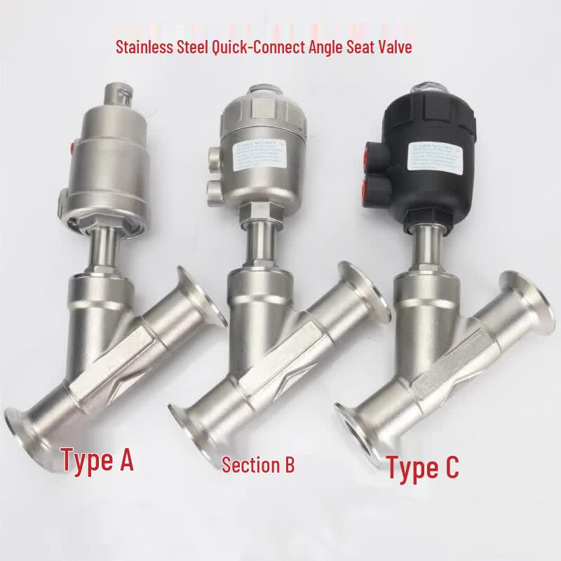 Pneumatic Quick-Install Angle Seat Valve