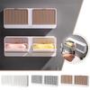 Wall-mounted soap rack, portable soap dish, bathroom accessories, double compartment