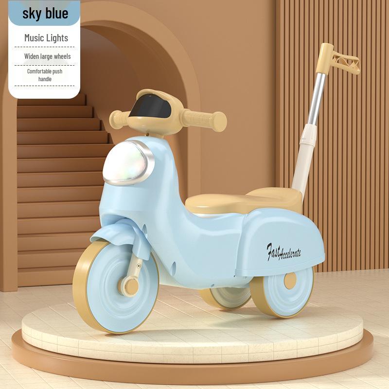 Foot-Powered Kids' Ride-On Tricycle Scooter