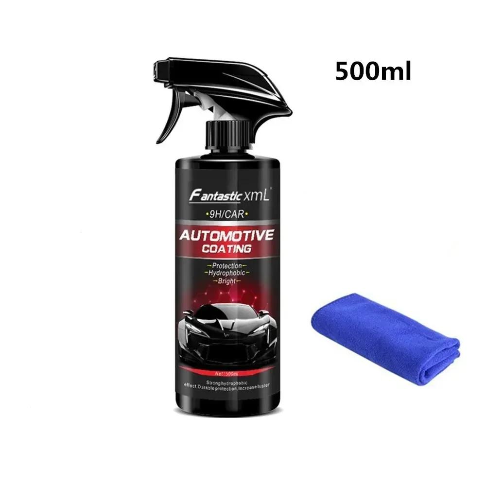 

500 мл автомобильный 9H спрей керамический репеллент нано стекло полировка покрытый кристалл жидкость гидрофобное покрытие агент краска 9H твердость