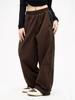 Harajuku Retro Elastic Waist High-Waist Wide-Leg Hip Hop Joggers