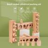 Montessori Cylinder Socket Puzzles Toy Baby Development Practice And Senses Preschool Educational Wooden Toys For Children