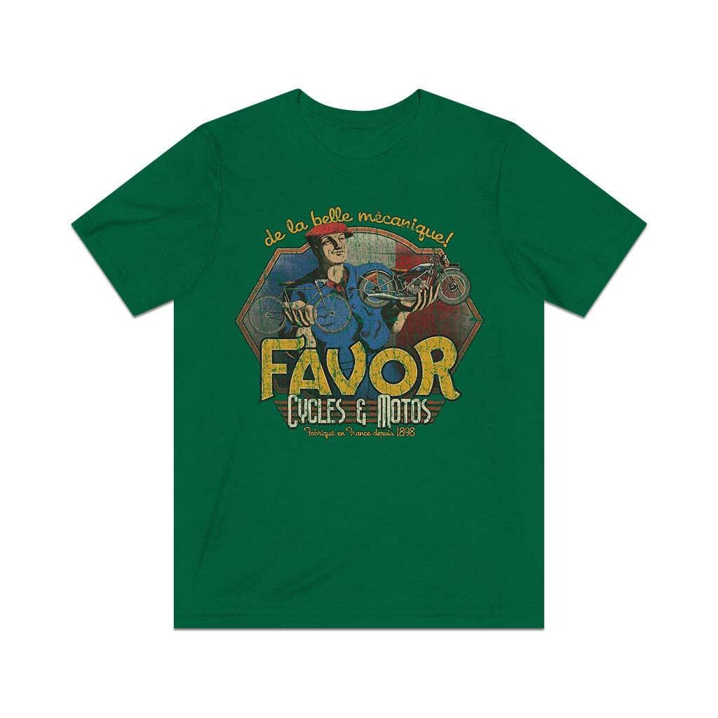

Favor Cycles & Motos de la Belle Mécanique 1898 Vintage Men s T shirt S