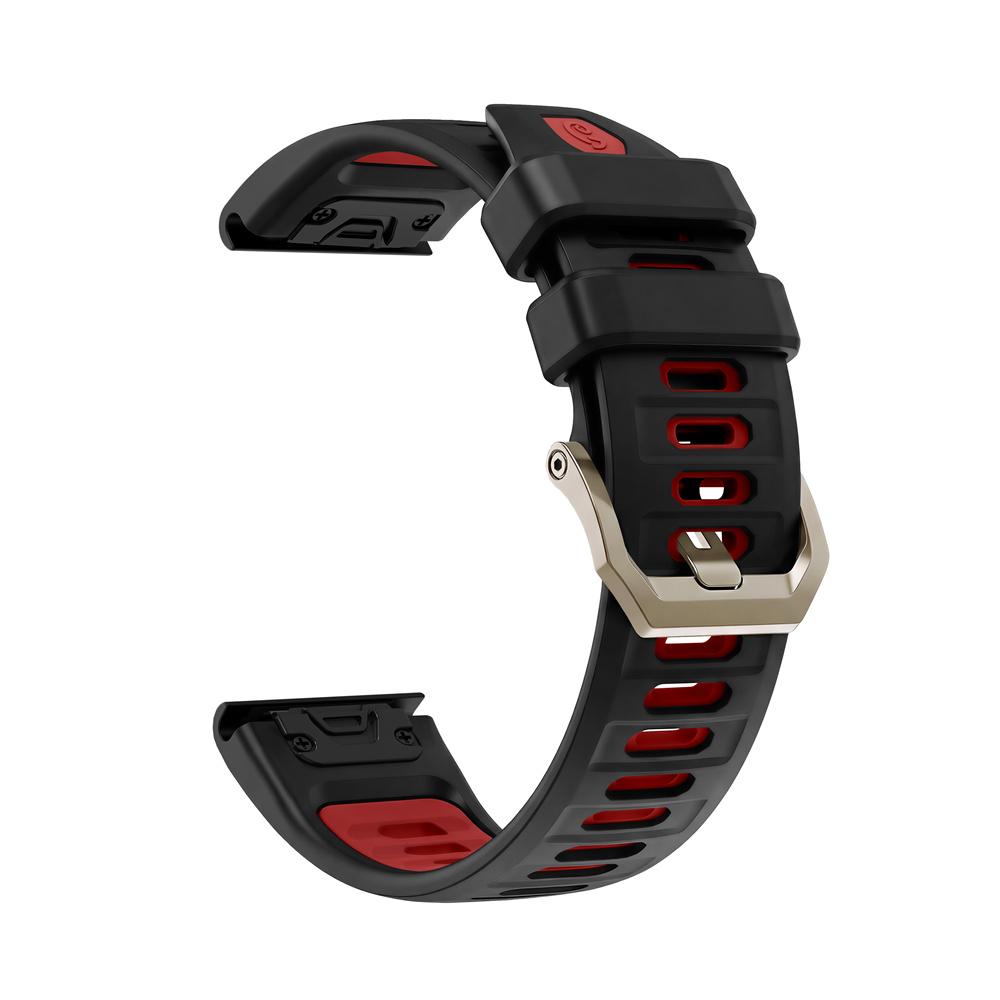

Швидкознімний 26-мм ремінець для годинника Amazfit T-Rex Ultra 2 51 мм, спортивний силіконовий браслет на зап ястя, аксесуари чорний/червоний