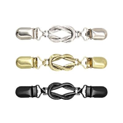 3pcs Together Fashion Dress Clip Girls Cardigan Clips Shirt Clip Brooch Clip for Women's Outfits