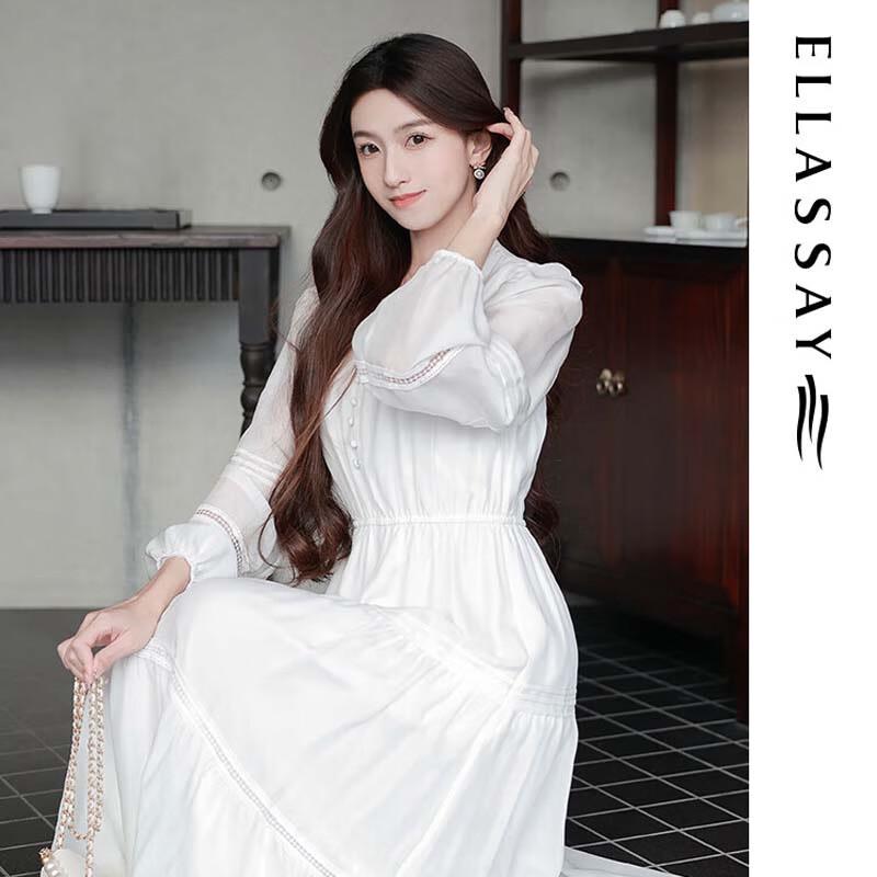 ELLASSAY Elegant Retro Jacquard Midi Dress