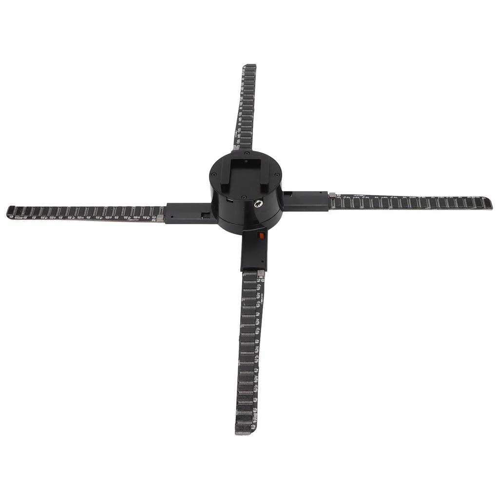 G552‑52 3D Holographic Advertising Machine 4 Blades 3D Hologram Fan with 552 Lamp Beads 100‑240VEU