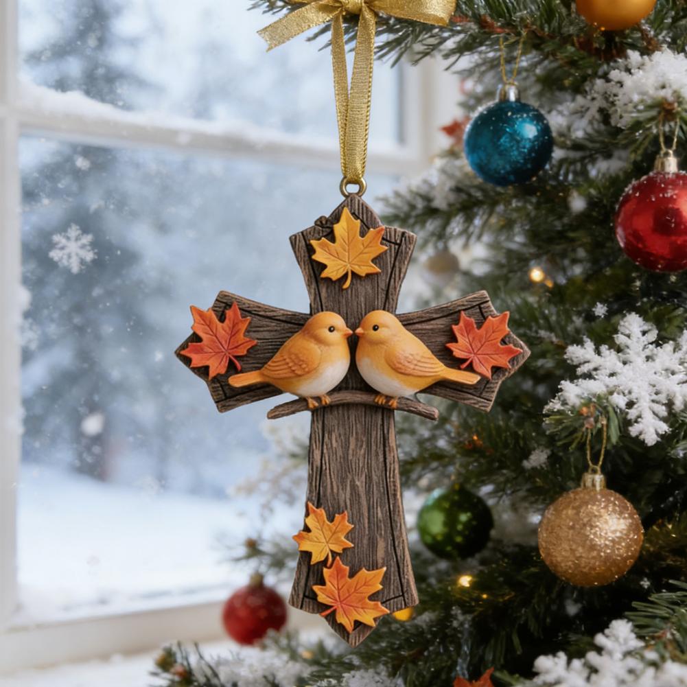 Bird Tree Ornaments Hanging Bird Decoration Bird Christmas Ornament Christian Symbol Hanging Decoration Vibrant Holiday for Tree