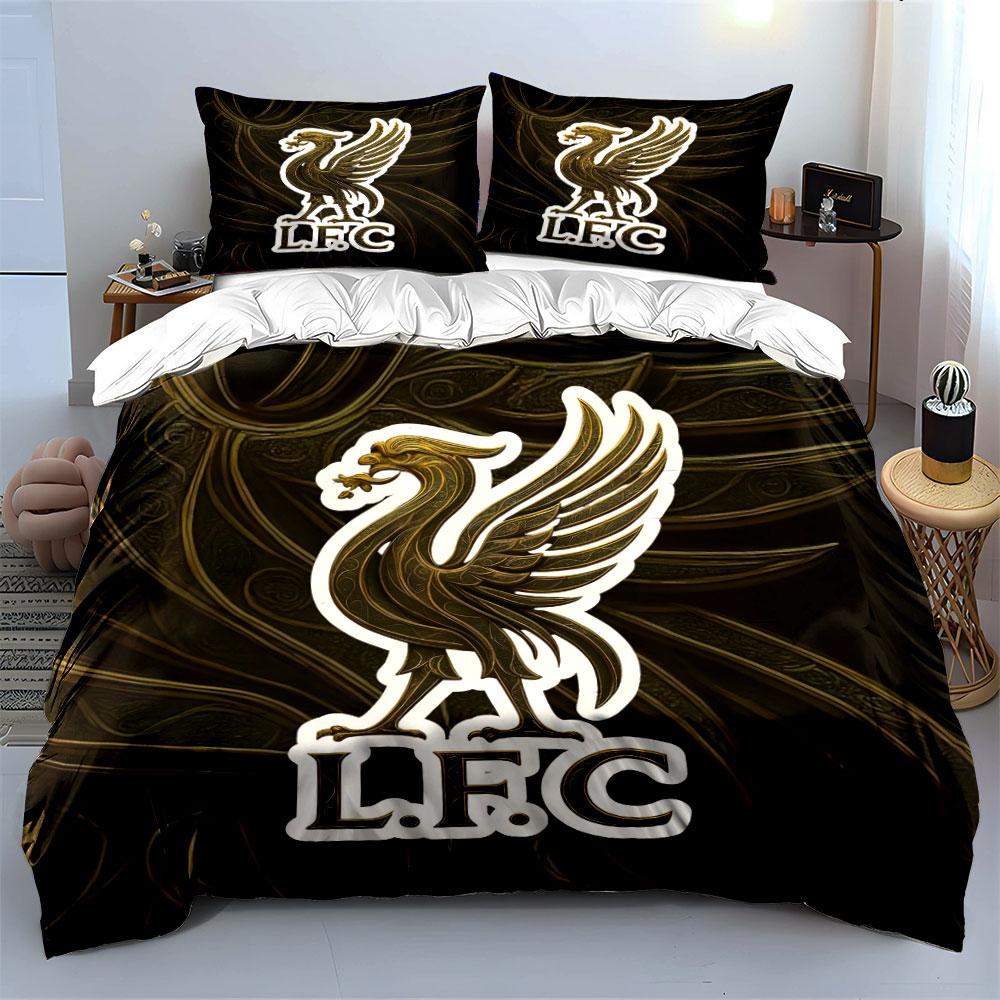 Golden Liverbird, L.F.C. Emblem. Bedding Sets Duvet Cover Sets Duvet Covers Pillowcases(1*Duvet Cover 2*Pillowcases Without Duvet Insert)