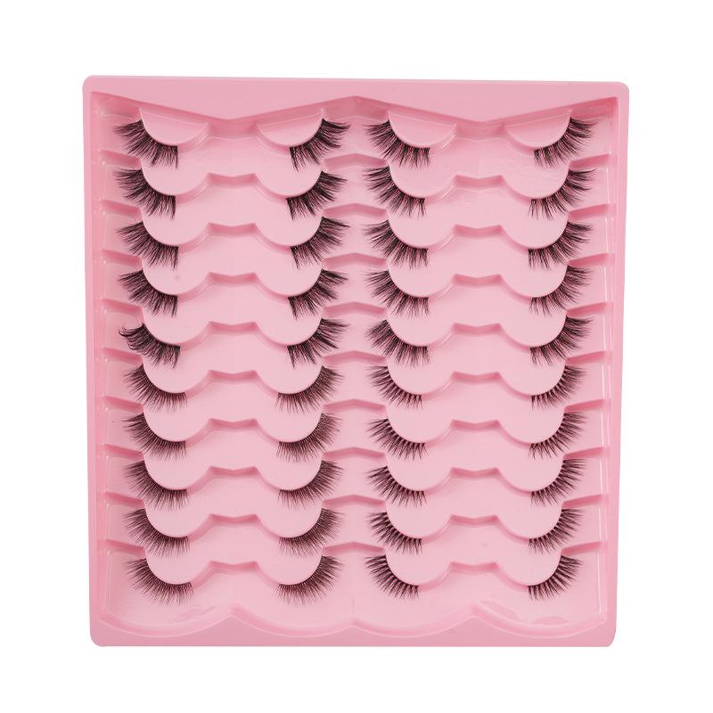 

Short Fluffy 3D Eyelashes for Comic & Daily Wear - Dense, Mixed Style