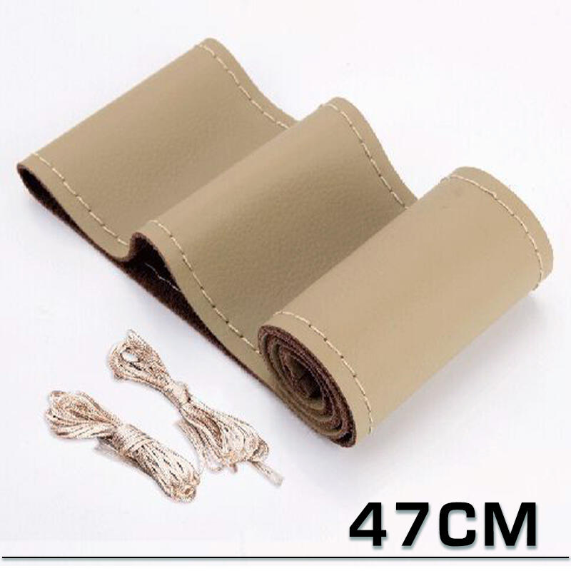 Universal Car Steering Wheel Braid Cover Extra Large 40 42 45 47 50CM Artificial leather Soft Non-slip Auto Interior Accessories