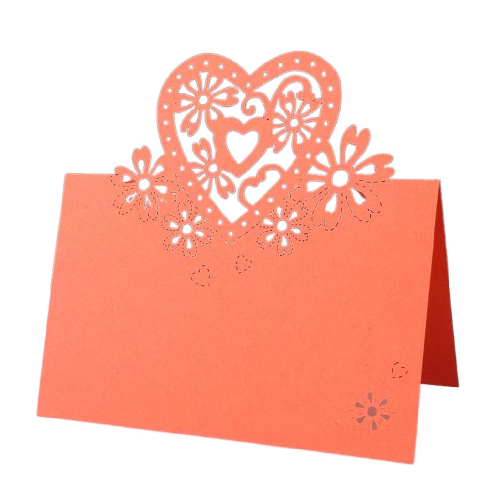 50Pieces Hollow Heart Table Number Cards Wedding Table Name Cards For Bridal Showers Wedding Christmas Banquets Party