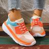 Women's Shoes On Sale 2024 New Mesh Women's Vulcanized Shoes Breathable Women Sneakers Mixed Colors Lace Up Ladies Casual Shoes