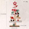 New Wooden Christmas Desktop Ornament: Snowman, Santa, Gingerbread Man Decorations