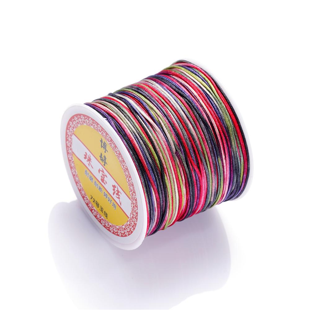 30M/Rolle 0,8mm Nylonfaden Schnur Chinesische Knoten Quasten Schnur Armband Geflochtene Schnur für DIY Schmuckherstellung Zubehör Zubehör