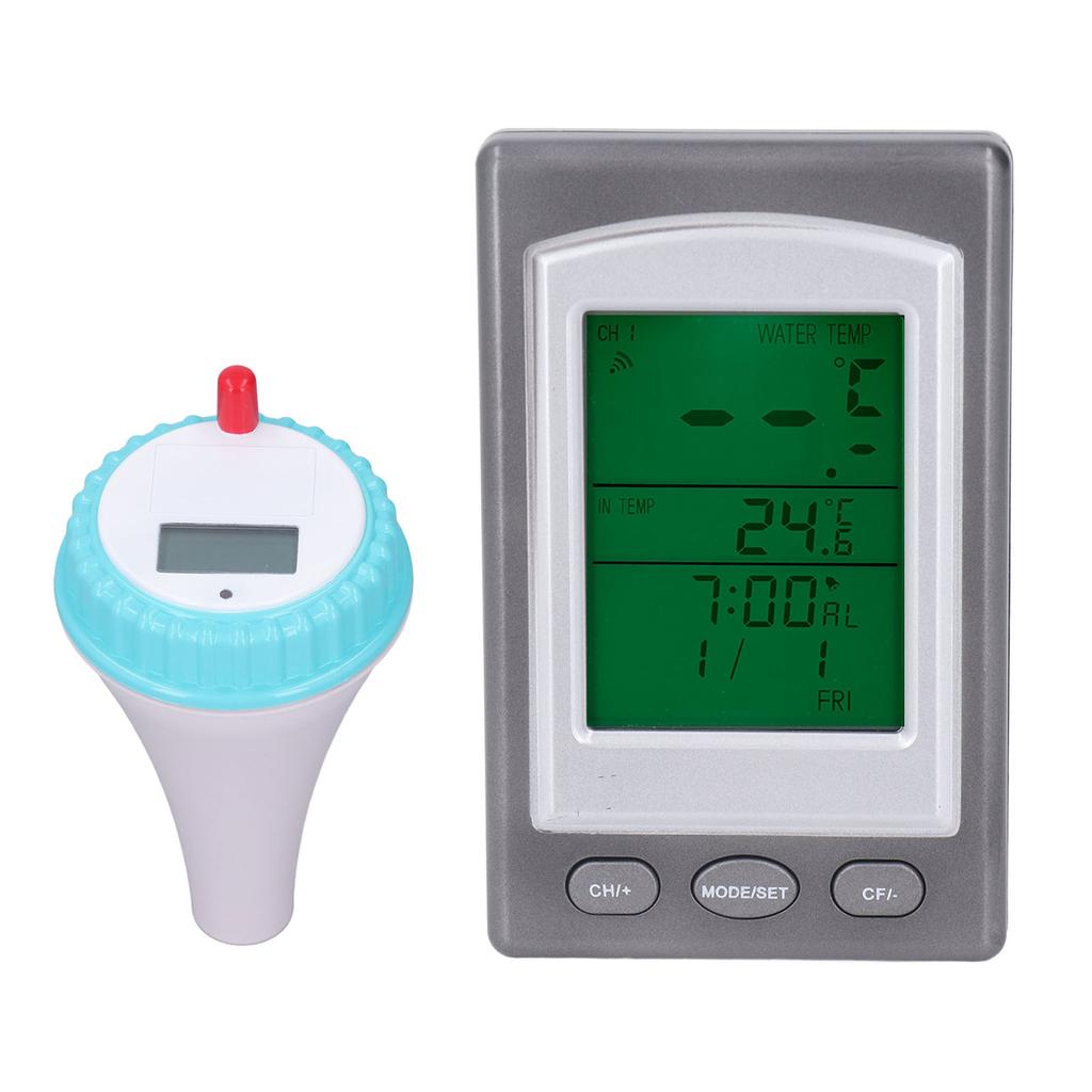 Poolthermometer Drahtlos Fernbedienung Digitales Poolthermometer für Badewasser Spas Whirlpools