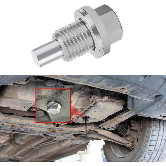 M14×1.5 Magnetic Oil Drain Plug, Transmission Oil Plug, Oil Pan Sump Drain Nut Bolt Screw Repair Kit, Car Magnetic Oil Drain Plug Removal Tool for