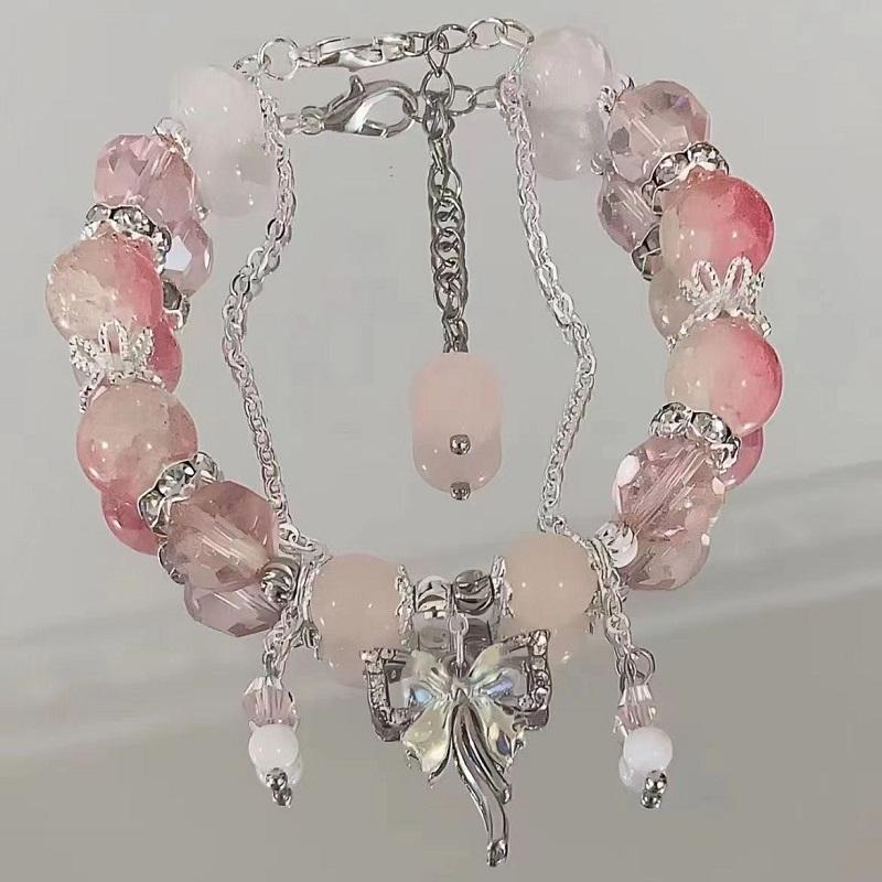 

Luxury Purple Zircon Star Planet Chain Bracelet For Women Fashion Crystal Opal Beaded Bracelet Jewelry Accessories Party Gift