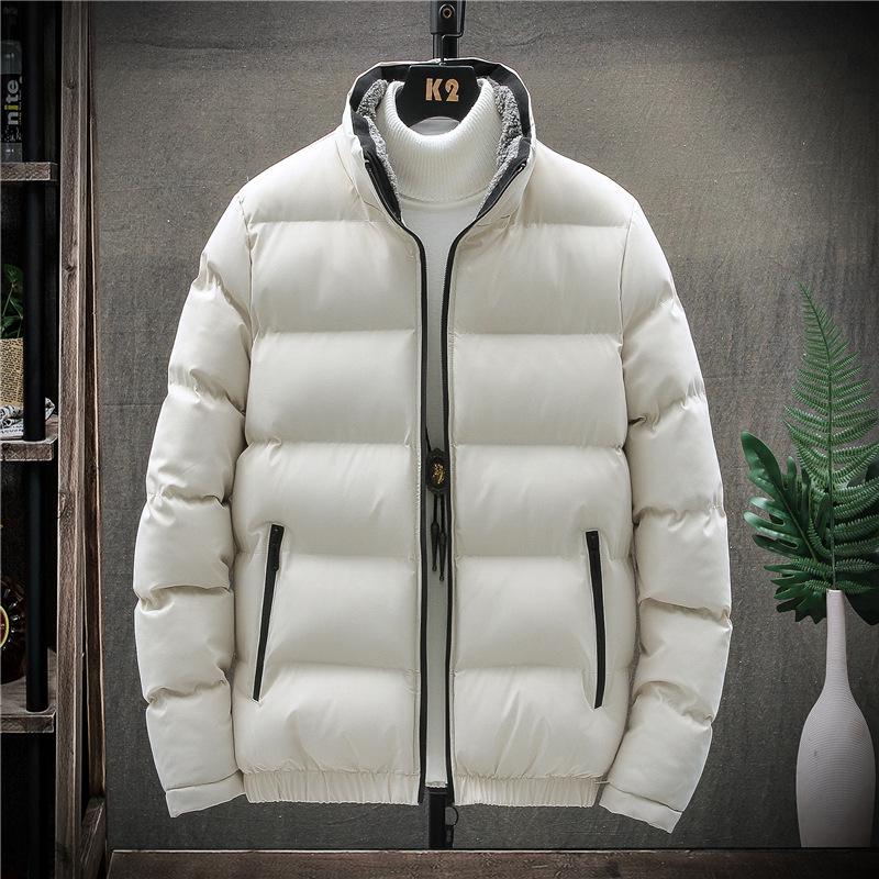 2024 Men's High-Grade Cotton Padded Jacket - Autumn/Winter Korean Style, Handsome, Trendy, Thickened, Stand Collar, Casual, Versatile Outerwear