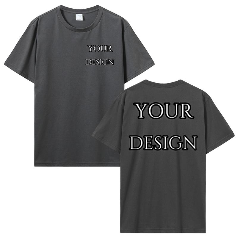 Custom T Shirt Make Your Design Logo Text Print Tshirt Personalized Gift Customized Front And Back Logo Text Photos Tees Tops